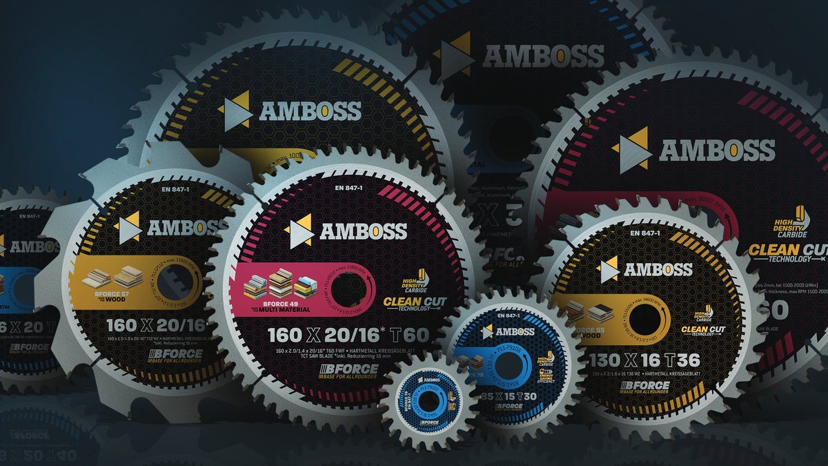 Die Kraft des Sägens, neu aufgelegt: Die BFORCE Kreissägeblätter von AMBOSS